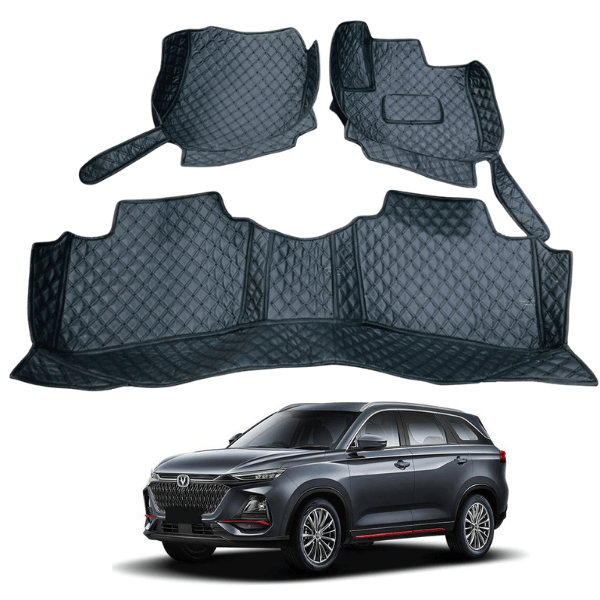 Changan Oshan X7 7D Floor Mats | 3 Pcs | Oshan X7 Best Floor Mats