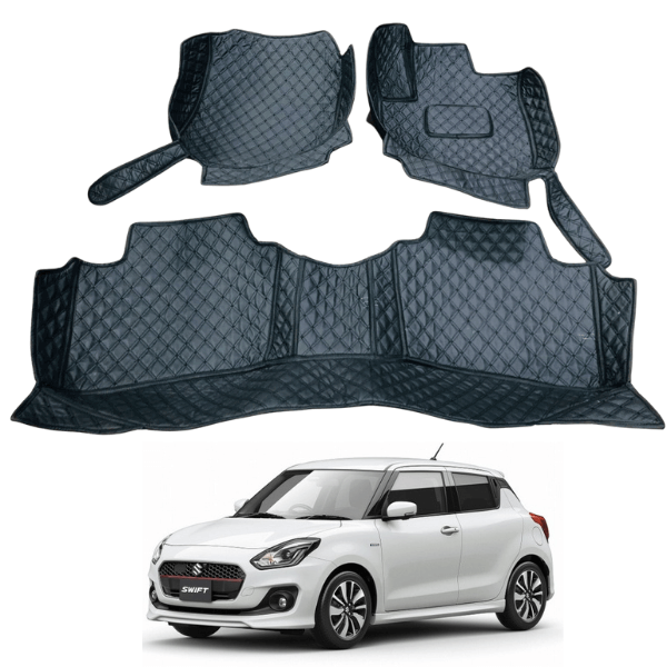 Suzuki Swift 2022 7D Floor Mats | 3 Pcs | Swift Best Floor Mats