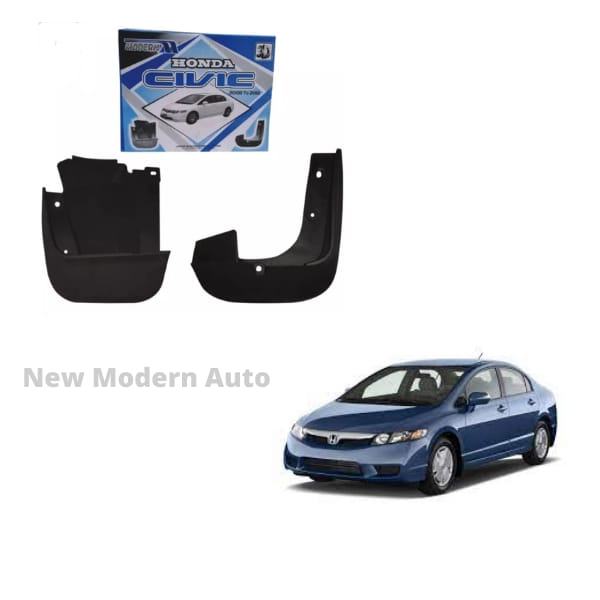 Honda Civic Mud Flaps 4 Pieces | Model 2007 - 2012 | Car Mudguard | Fender Mud Flaps | Splash Guards