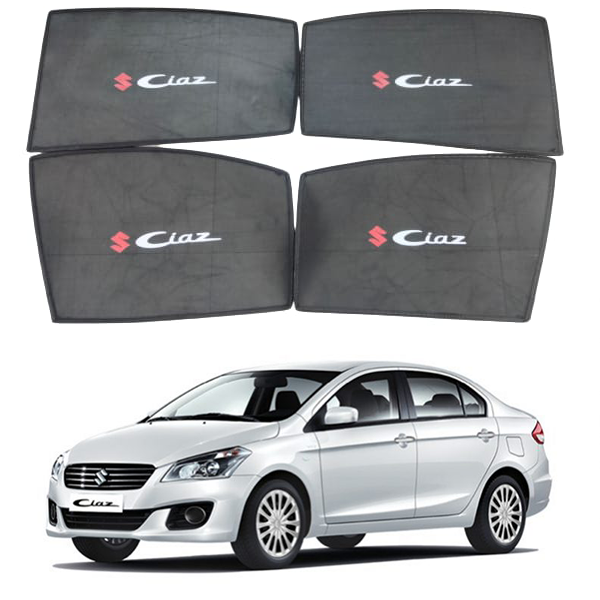 Suzuki Ciaz 4Pcs Car Sun Shades With Logo