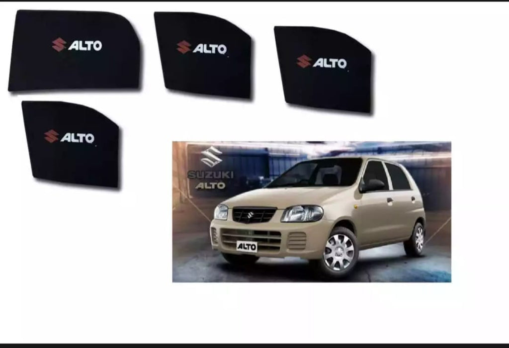 Suzuki Alto Sun Shades With Logo - 4 Pcs | Model 2002 - 2017