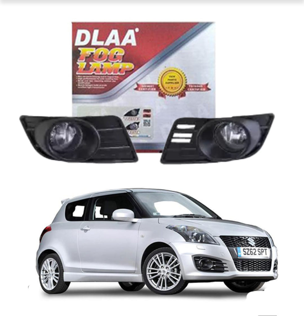 Suzuki Swift DLAA Fog Lamps Bumper Light with Trim Cover | Swift Fog Lights