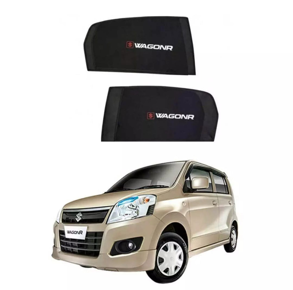 Suzuki WagonR Sun Shades With Logo - 4 Pcs