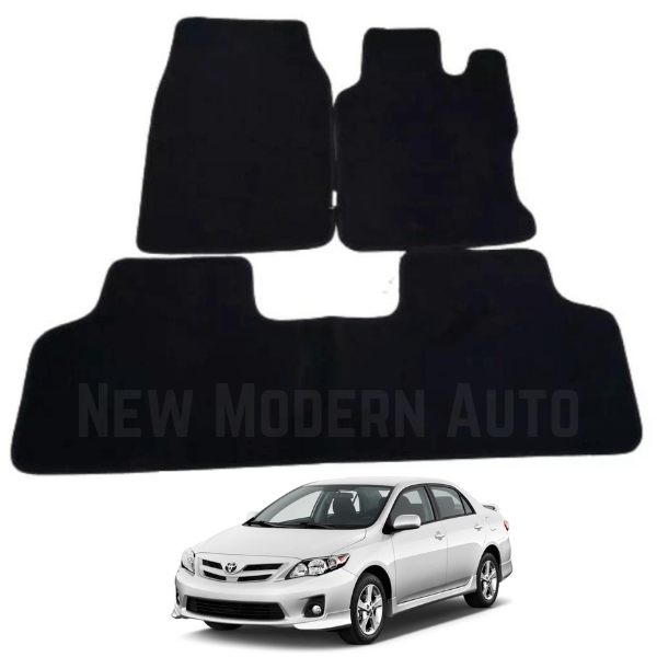 Toyota Corolla Carpet Floor Mats | 3 Pcs | Model 2009-2014 | Corolla Floor Mats