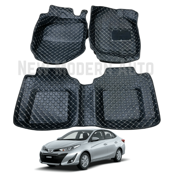 Toyota Yaris 6D Floor Mats | 3 Pcs | Yaris Best Floor Mats | Yaris 6D Floor