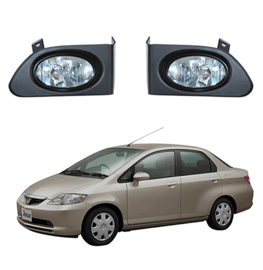 Honda City DLAA Fog Lamps Bumper Lights with Trim Cover | Model 2002 - 2007 | City Fog Lights