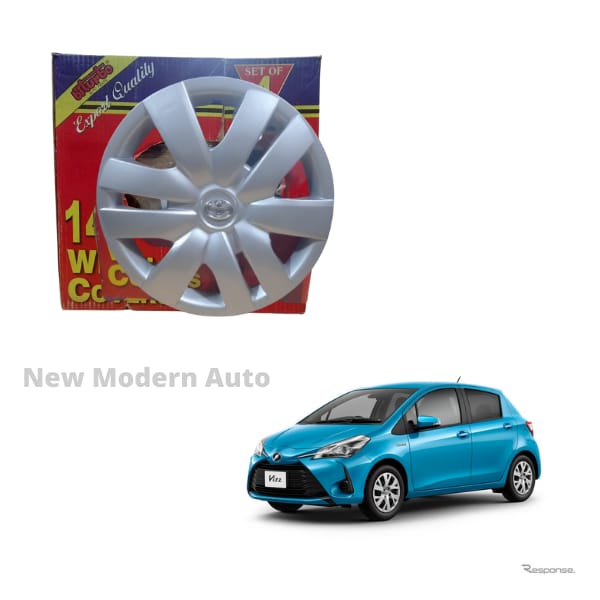 Toyota Vitz 14 inch Wheel Cover | Model 2017 - 2022 | Tire Wheel Cover | Wheel Center Cover | Wheel Decoration Item - New Modern Autos