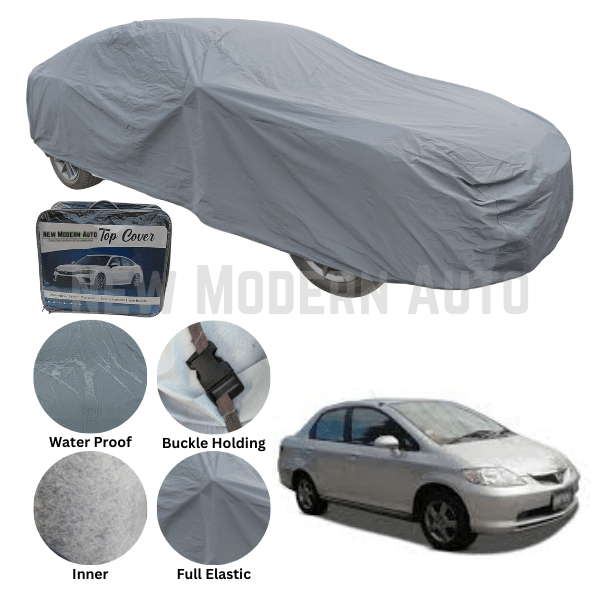 Honda City Anti Scratch Water Resistant PVC Cotton Top Cover | Model 2003 - 2008