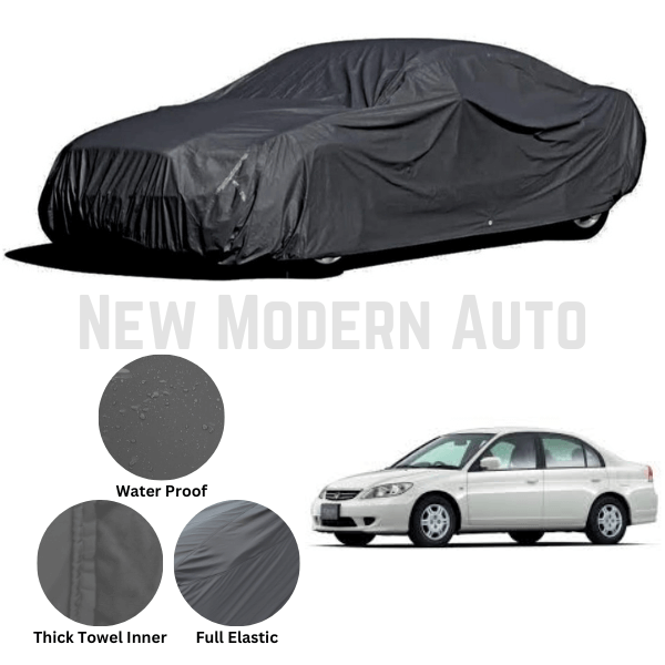 Honda Civic Microfiber Anti Scratch & Anti Swirls Water Resistant Top Cover | Model 2002 - 2006 - New Modern Autos