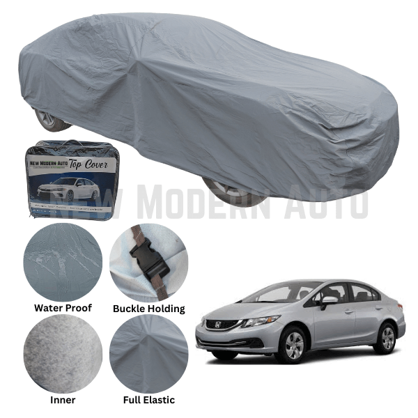 Honda Civic Anti Scratch Water Resistant PVC Cotton Top Cover | Model 2013 - 2016 - New Modern Autos