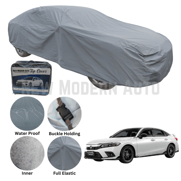 Honda Civic Anti Scratch Water Resistant PVC Cotton Top Cover | Model 2022 - 2024 - New Modern Autos