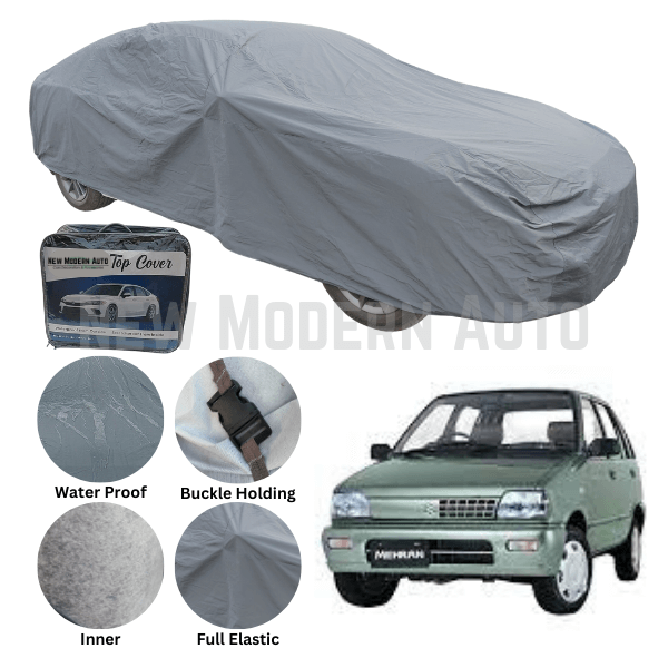 Suzuki Mehran Anti Scratch Water Resistant PVC Cotton Top Cover