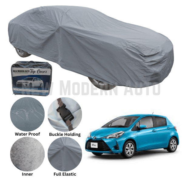 Toyota Vitz Anti Scratch Water Resistant PVC Cotton Top Cover | Model 2017 - 2024